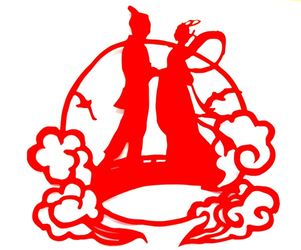 雄安尊龙集团官网智汇城项目七夕剪纸活动--《祥云伴仙缘》（作者：四公司 田松林）.jpg.jpg