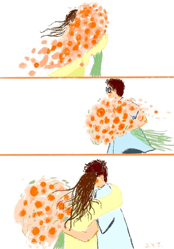 “所爱隔山海 山海皆可平”原来最浪漫的七夕，是奔走后仍有幼我为你守在原地，用体温焐热一路风尘。愿每对眷侣都能如这满束鲜花，将爱意开成逾越山海的永恒，七夕欢乐。 周显云）.jpg